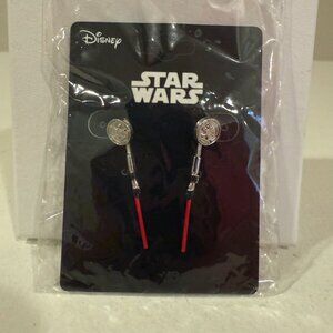 ♥3 for $15♥ Disney Star Wars Red Lightsaber Earrings